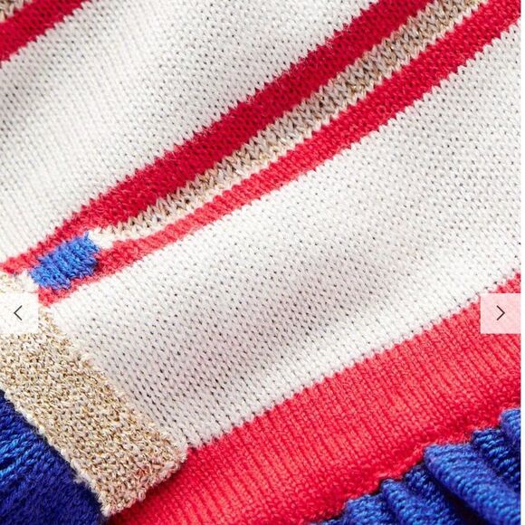 Mini Boden blue and Red Nutcracker Sweater Dress NWT size 3-4 years - Picture 3 of 14